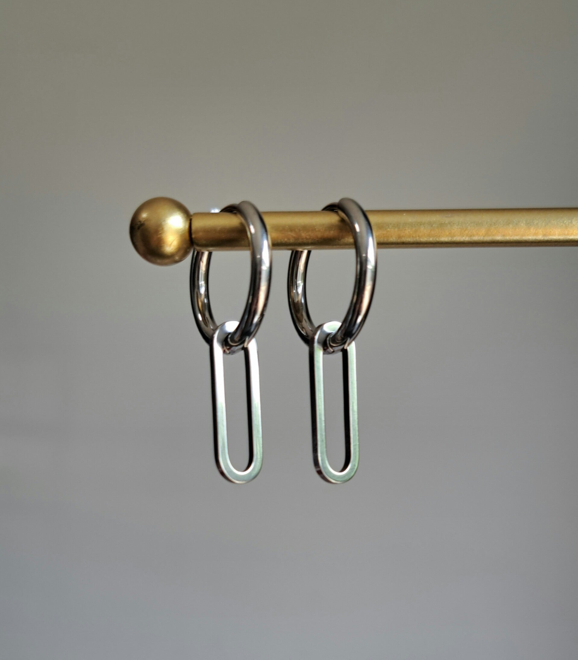 Stainless steel met ovalen