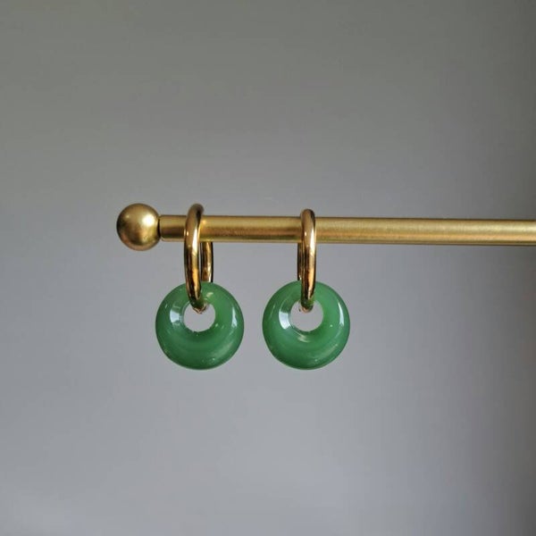Stainless steel met donkergroen