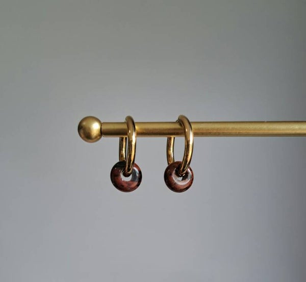Stainless steel met bruin