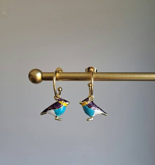 Blauw paarse vogeltjes