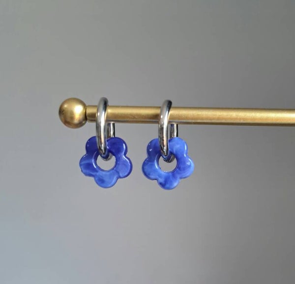 Stainless steel blauw
