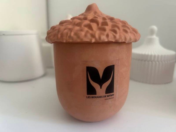 Bougie terracota modèle hutte