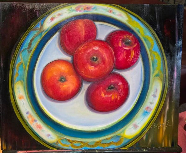 Five Red Apples