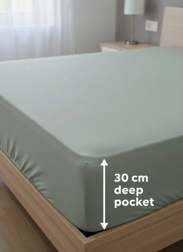 Drap housse 160×200 cm - 100% coton