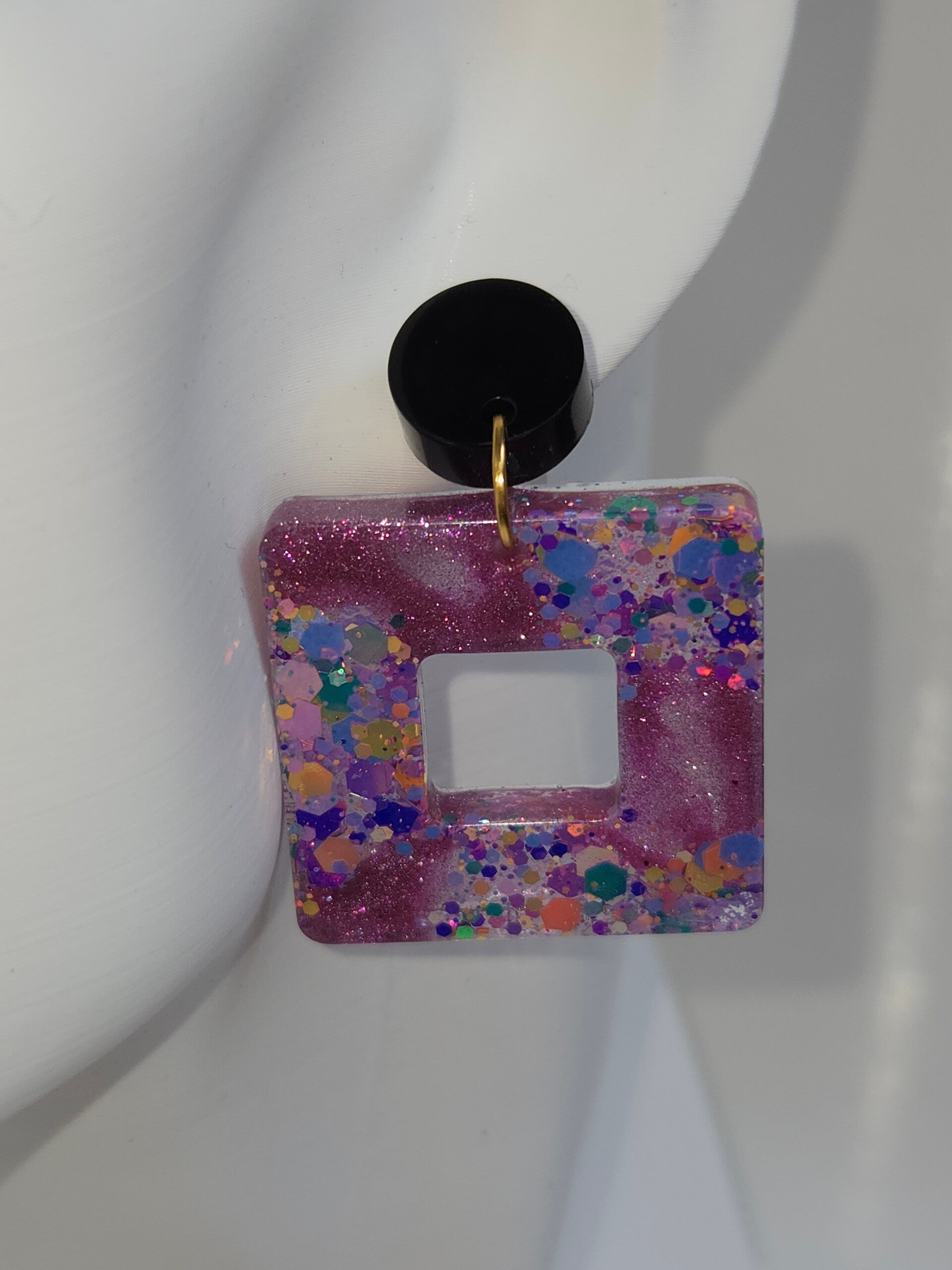 Paarse epoxy eyecatchers