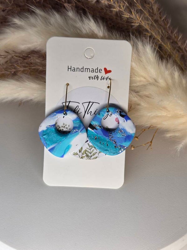 Handgemaakte Oorbellen – "Ocean Breeze"