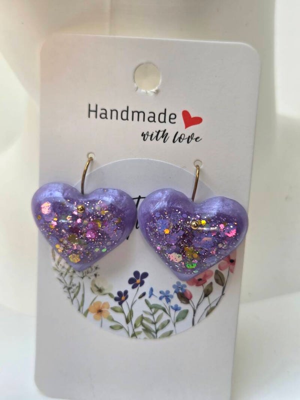 Sparkling Amethyst Heart
