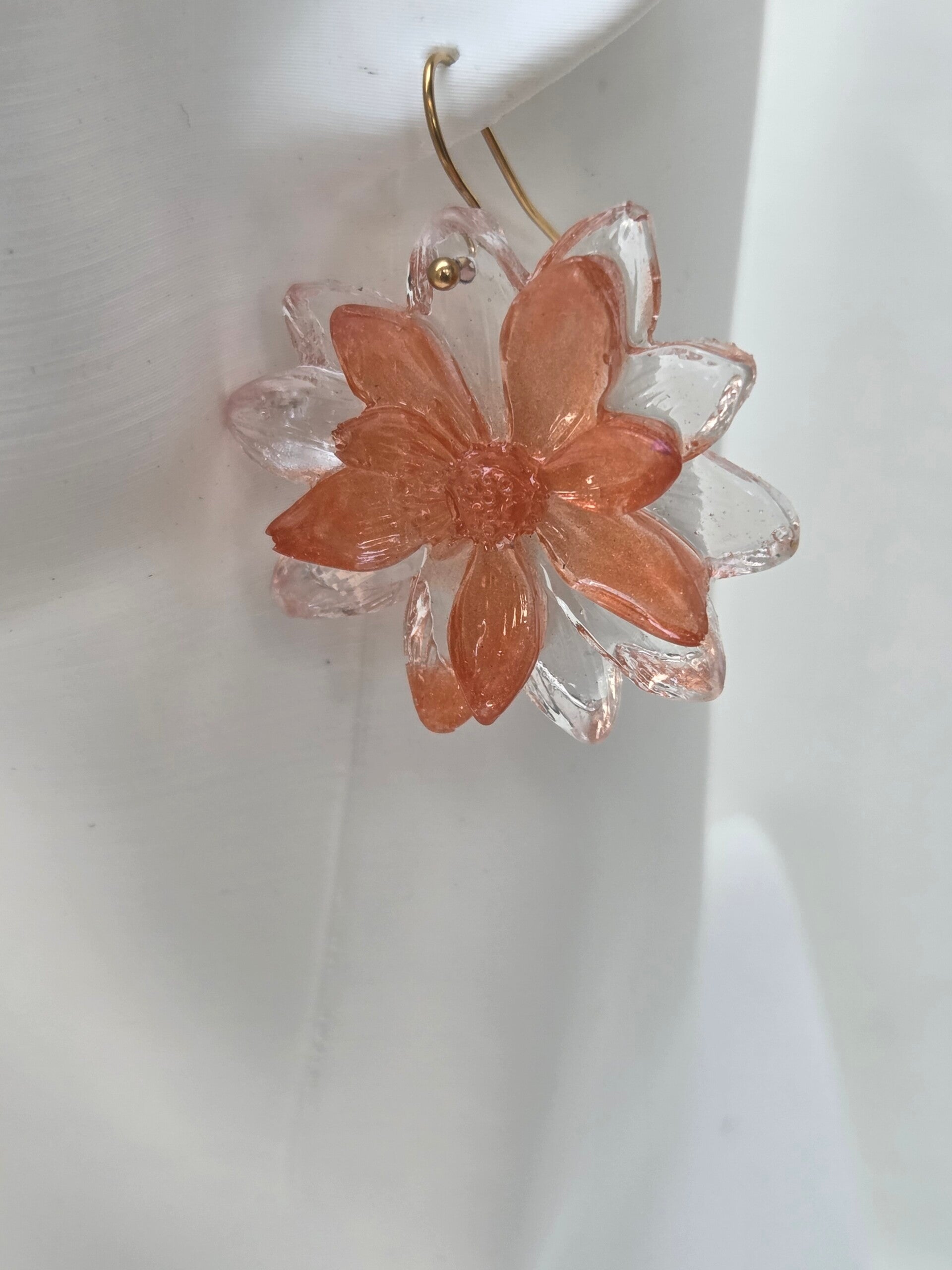 Coral Layered Dahlia