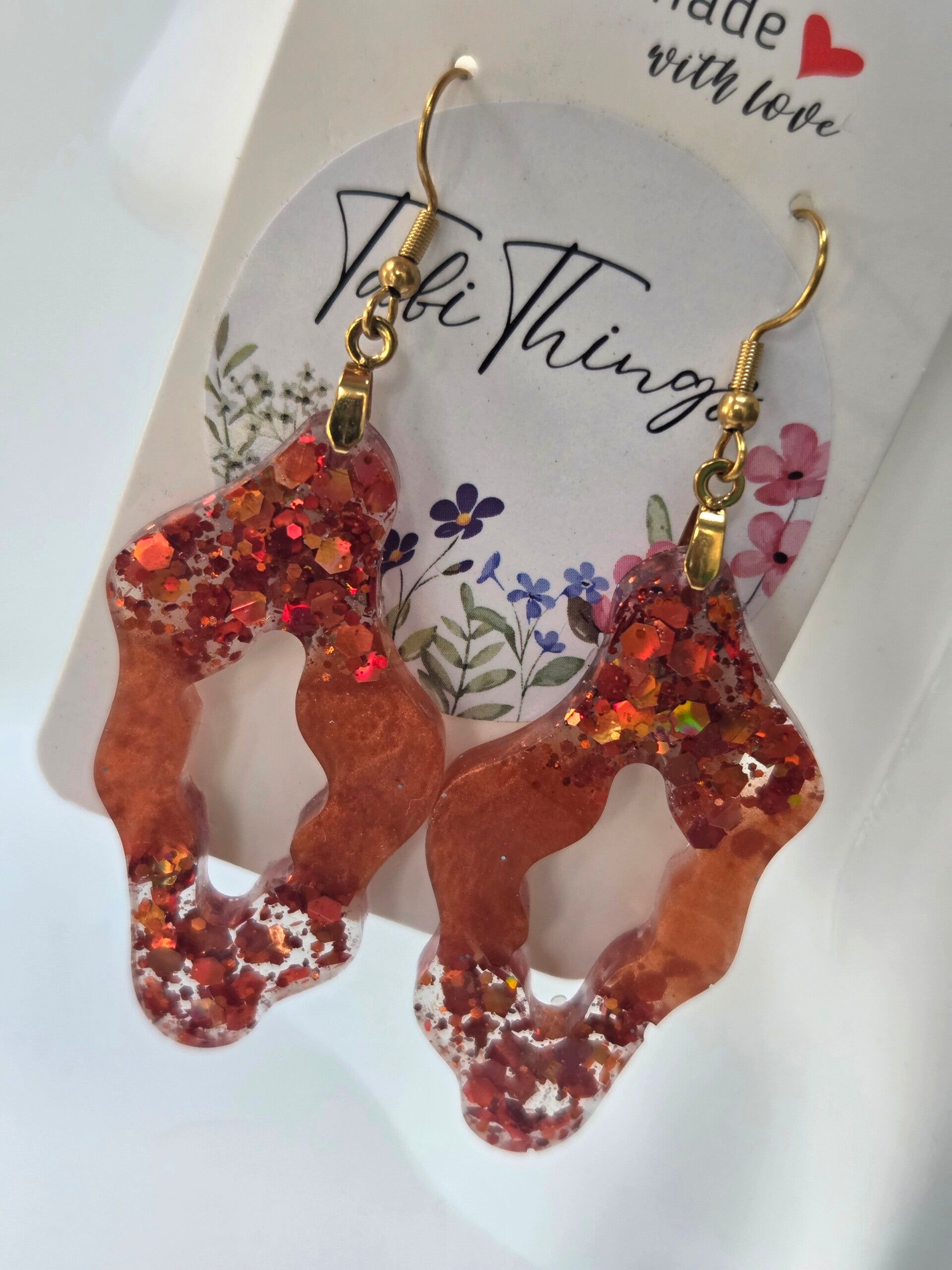 Coral Sparkle Organic Loop