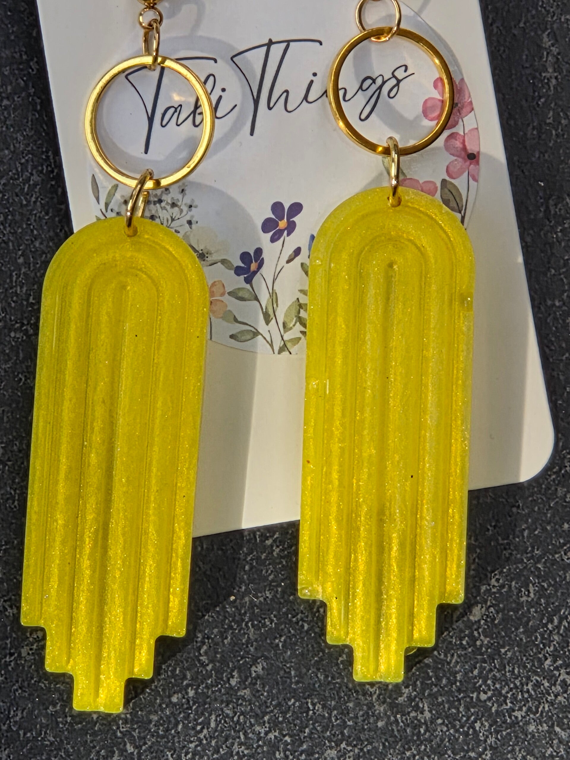 Electric Lime Art Deco Arch