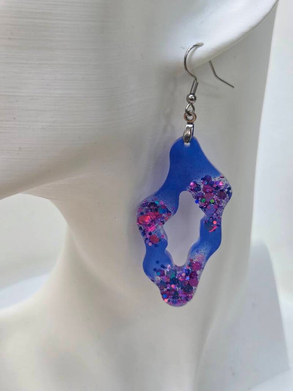 Cobalt & Fuchsia Wave Loop
