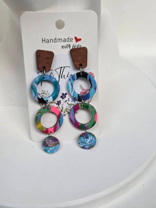 Boho Marble & Wood Circles