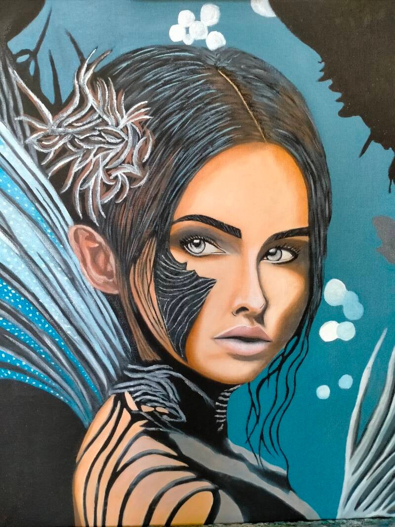 ArtGalleryCoby, Olieverf op linnen "Dark Elf"