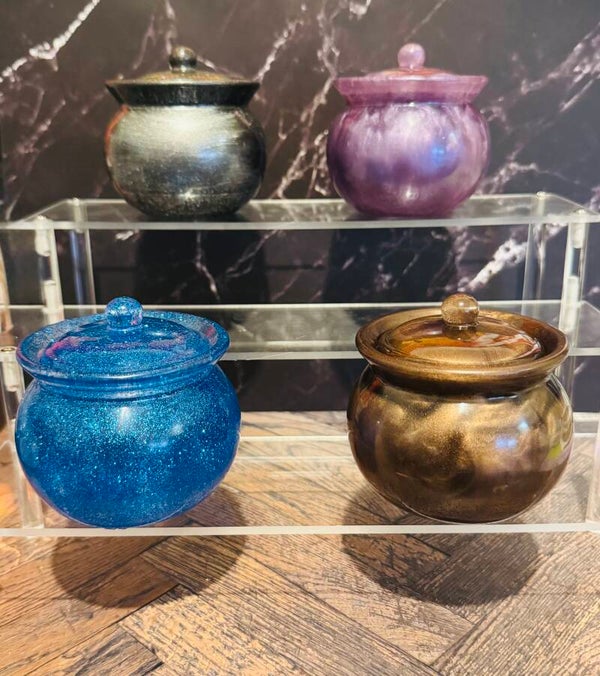Resin Art Jars with a top