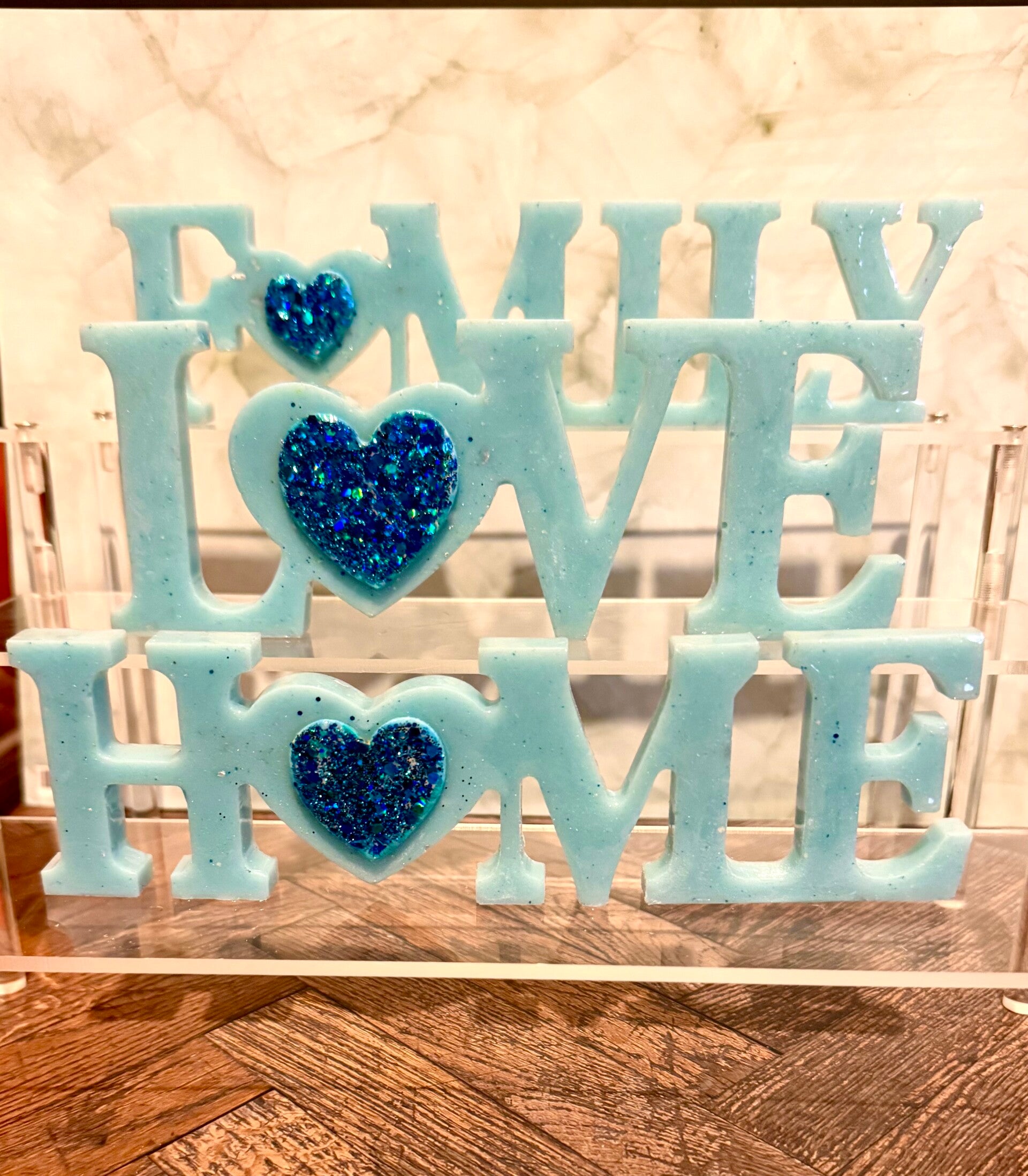 Resin Art Family Sign