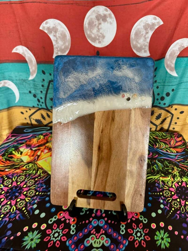 Beach Wave Wood Tray