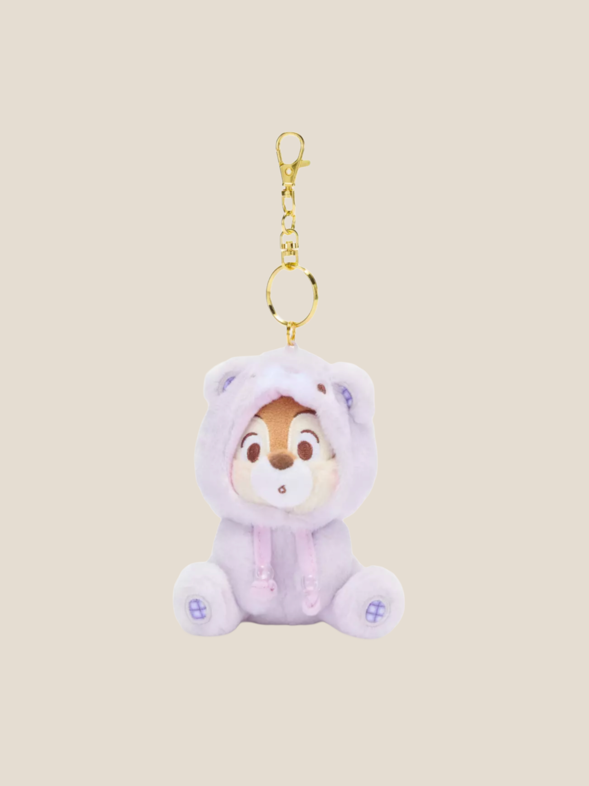 Chip in Bear Suit Plush Keychain Bag Charm Sleutelhanger