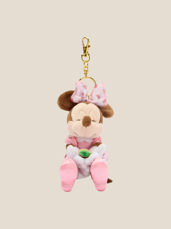 Disney Store Japan Minnie Mouse Strawberry Small Soft Toy Sleutelhanger - 11cm