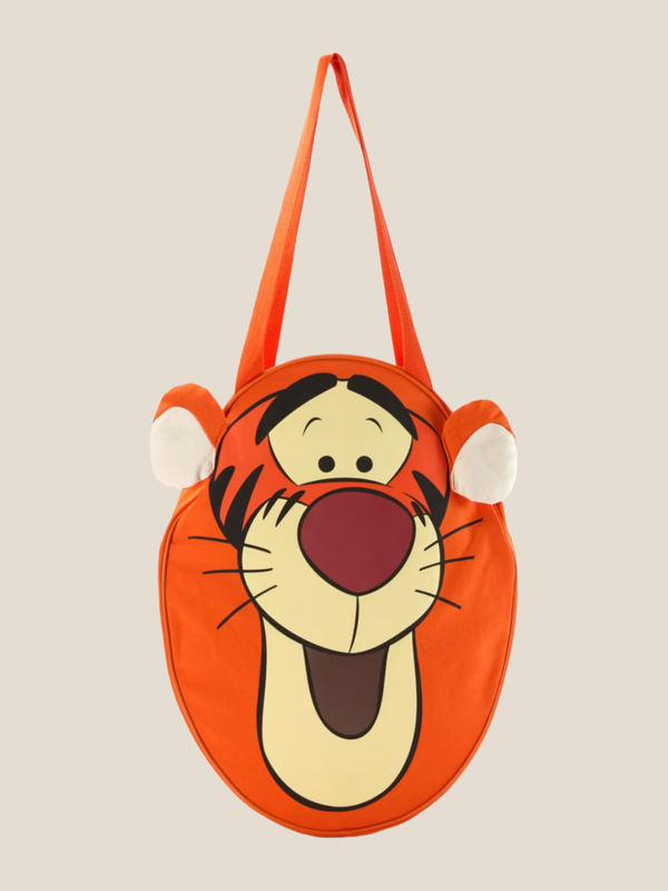 Disney Tijgertje Big Face Canvas Tote Bag Tas, Winnie de Poeh