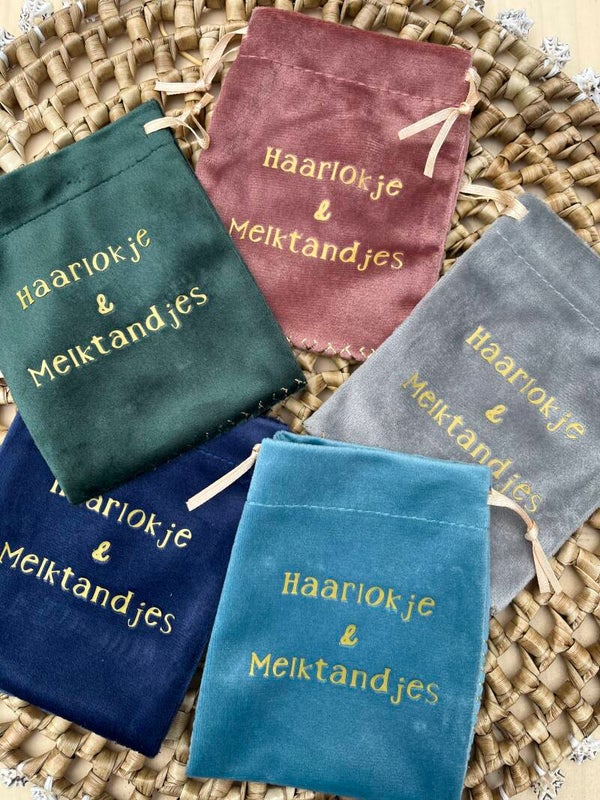 Memorie zakjes fluweel