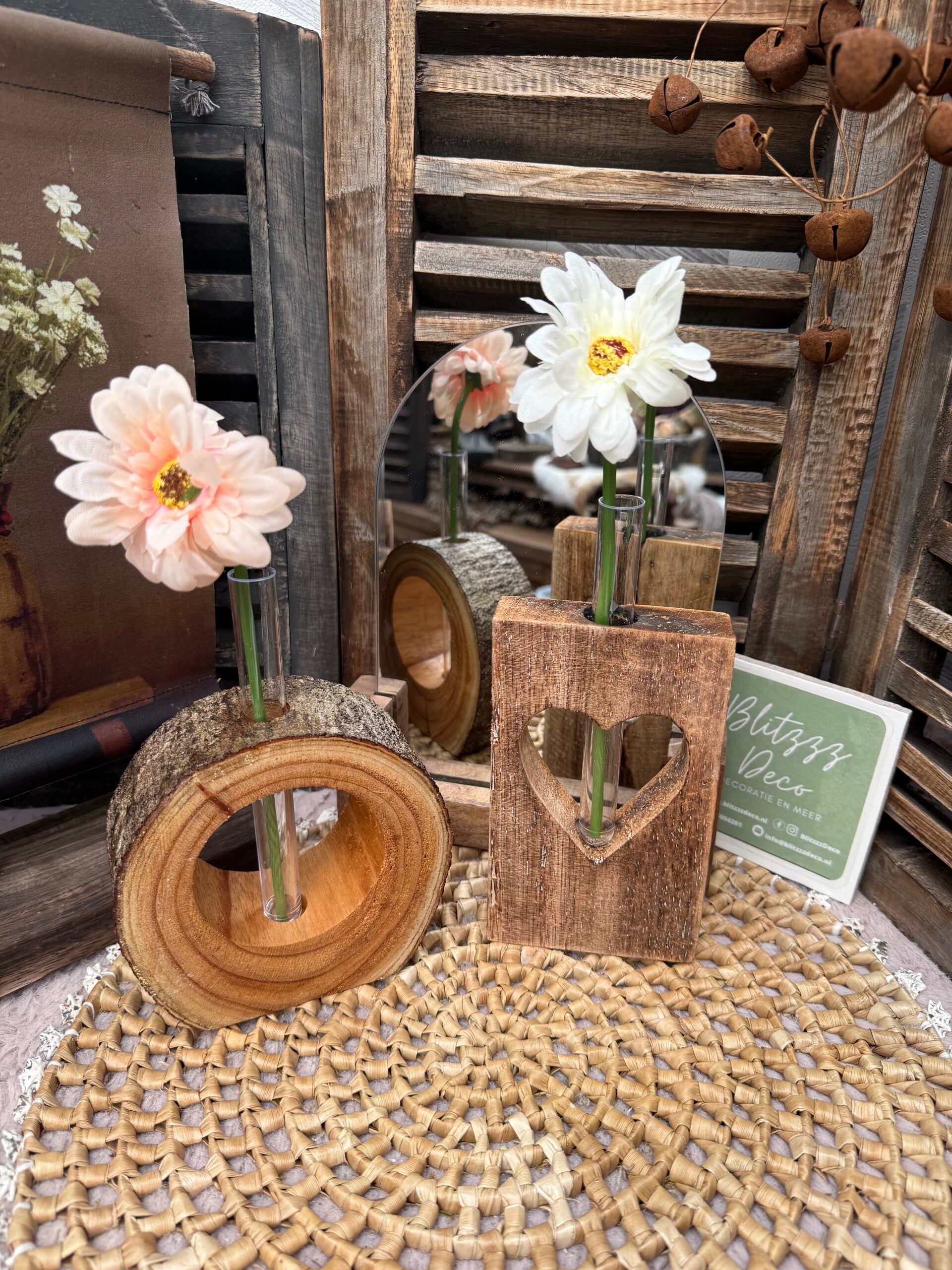 Cadeautje met kunst gerbera