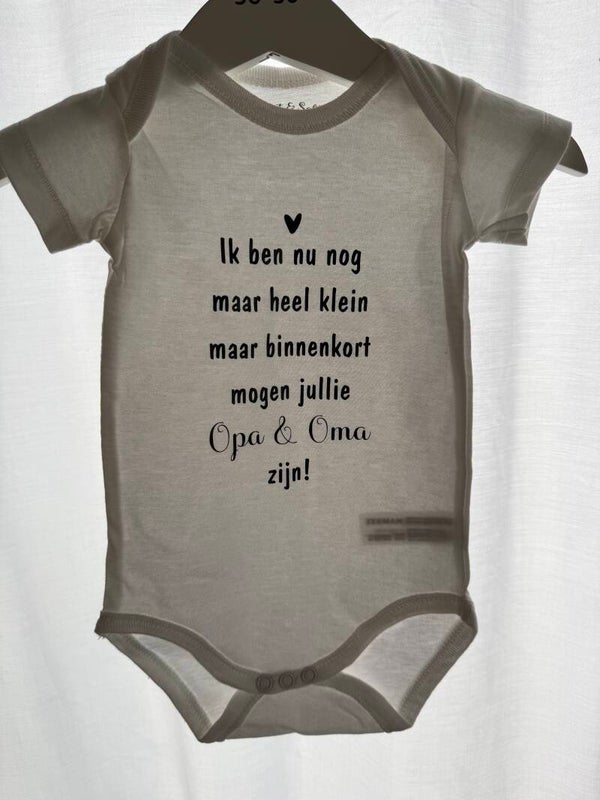 Rompertje opa & oma aankondiging