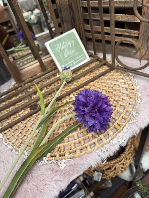 Scabiosa kunst bloem paars 75 cm