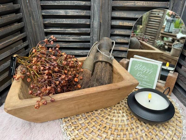 Trog van teak hout