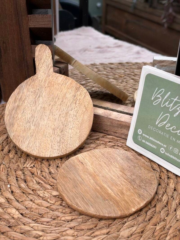 Onderzetter mango hout Verschillend le varianten