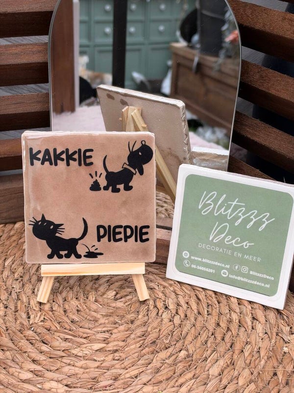 Tegeltje toilet kakkie & piepie