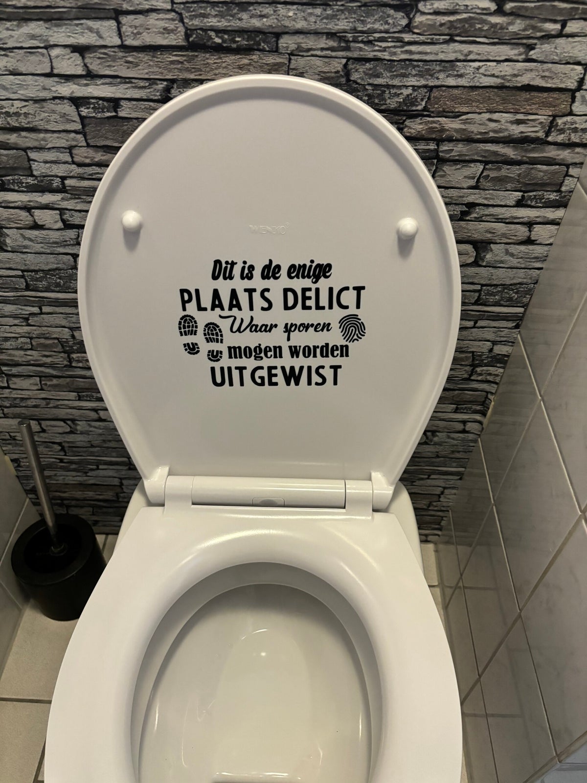 Sharplace Doe-het-zelf sticker wc-bril foliestickers, 3D toiletbril badkamer toilet decor stickers
