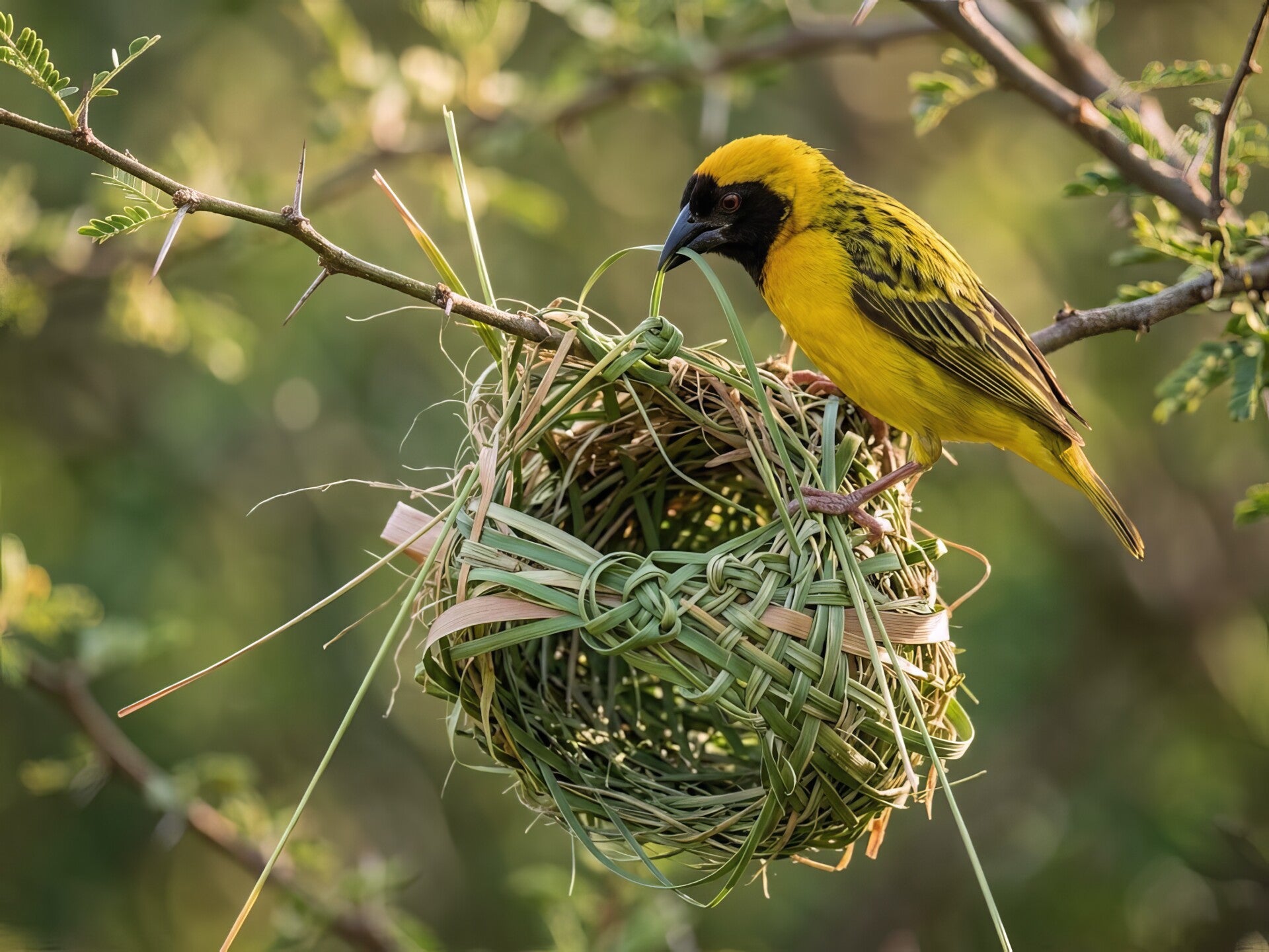 Little Weaver in The Gambia