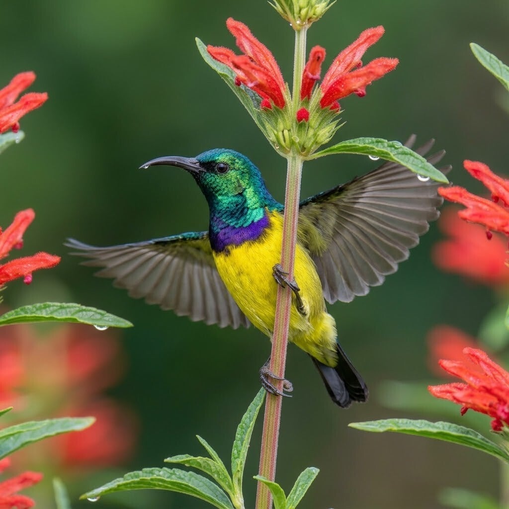 Variable Sunbird in The Gambia