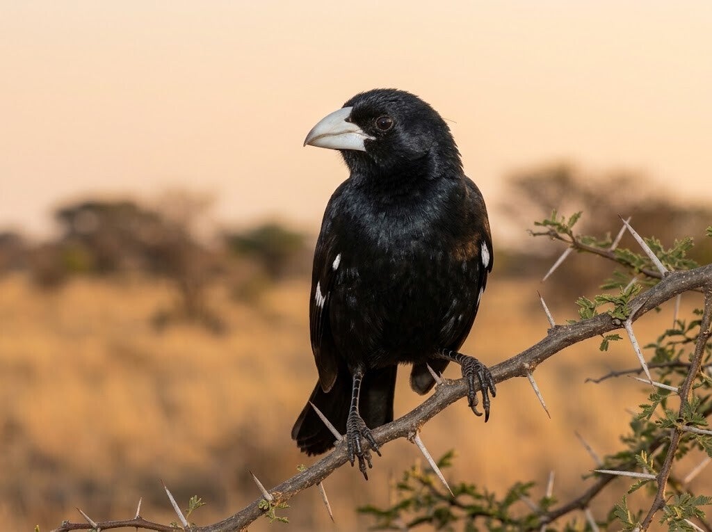 White-billed Buffalo-Weaver in The Gambia