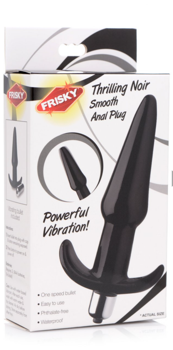 Thrilling Noir Vibrating Anal Plug