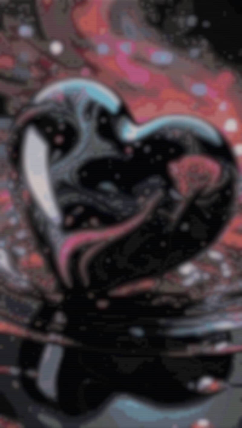 Ein kunstvolles Herz auf schwarzem Hintergrund, das Eleganz und Handwerkskunst vereint.