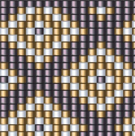 Ein elegantes quadratisches Armband mit einem stilvollen Muster aus ineinandergreifenden Quadraten.