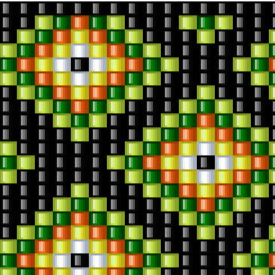 Ein elegantes quadratisches Armband mit einem stilvollen Muster aus ineinandergreifenden Quadraten.