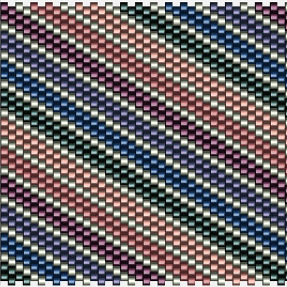  Farbig, gestreiftes  mit schickem diagonalen Muster, perfekt für elegante Häkelmuster und kreative Designs.