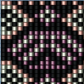  Ein exquisites Armband in Schwarz und Lila, der durch sein einzigartiges Muster eine edle Atmosphäre schafft.