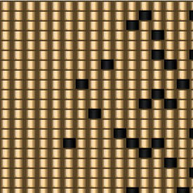  Elegantes schwarzes und goldenes Design auf dunklem Hintergrund, perfekt für Armbänder.