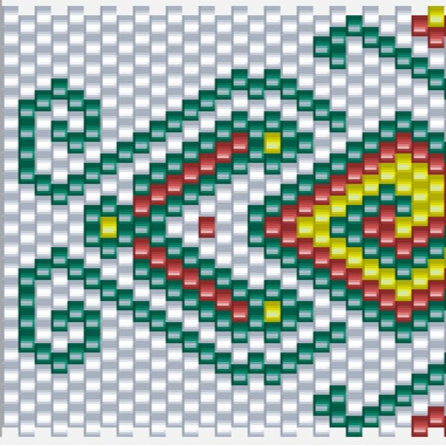 Ein farbenfrohes Häkelmuster mit eleganten Designs und feinen Details, ideal für kreative Handarbeiten.