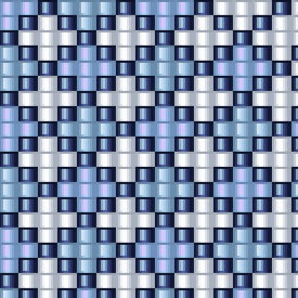 Stilvolles blau-weißes Woven-Muster, geeignet für kreative Armbandgestaltungen.