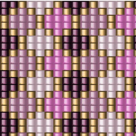  Muster aus lila und schwarzen Streifen, perfekt für das Weben von Armbändern.