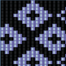  Ein luxuriöses Muster in Lila und Schwarz, kunstvoll gemustert und perfekt für ein stilvolles Armband.