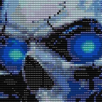  Ein Schädel mit strahlend blauen Augen, der eine fesselnde und geheimnisvolle Ausstrahlung hat.