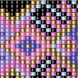  Ein luxuriöses Design aus farbigen Quadraten, das eine ansprechende und stilvolle visuelle Komposition schafft.