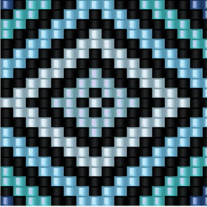 Gewebtes Design in Blau und Schwarz, perfekt für Armbänder.