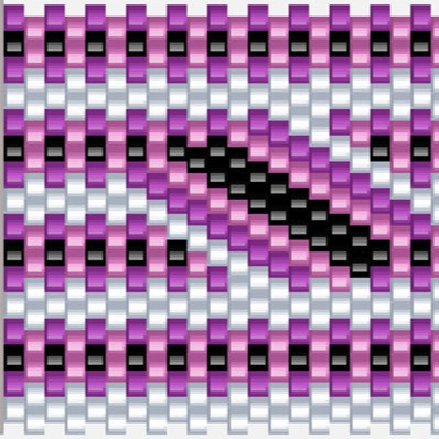 Ein luxuriöses, lila und schwarzes Woven-Muster, das zeitlose Eleganz verkörpert.