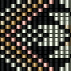 Gestreiftes Design in Schwarz und Rosa, geeignet für das Armbandweben.